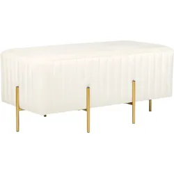 Bank DAYTON Samtstoff Creme