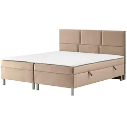 Boxbett mit Bettkasten Adria , beige , Maße (cm): B: 180 H: 110