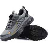 FOGOIN Werkstein S3 pro Arbeitsschuhe, Sicherheitsschuhe Herren S3 Explorer 3.0 | Atmungsaktive Arbeitsschuhe Damen mit Stahlkappe Leicht & Sportlich für Schnellverschluss Drehverschluss - 42 EU