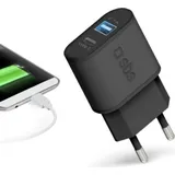 SBS TETRUSBTC3AUL Ladegerät für Mobilgeräte Schwarz Indoor (TETRUSBTC3AUL) - Netzteil - 5.1 A - Ultra Fast Charge - 2 Ausgabeanschlussste