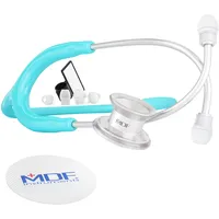 MDF Instruments MD One - Premium Zweikopf-Stethoskop aus rostfreiem Stahl für Kinderärzte (MDF777C) (Pastellblau)