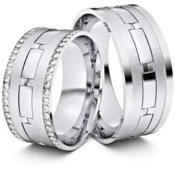 Trauringe Leonberg 333er Weiflgold - 3553