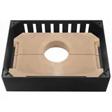 Justus Energie-Segment W+ für Kaminofen Tova Stahl 40 x 17 cm Schwarz