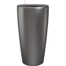 LECHUZA Rondo 40 Komplettset Ø 40 x 75 cm anthrazit metallic