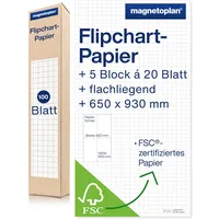 Magnetoplan Flipchartblock 65 x 93 cm Weiß