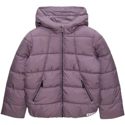 Steppjacke S.OLIVER JUNIOR, Mädchen, Gr. XL (170/176), lila, Steppware, Obermaterial: 100% Polyester, unifarben, casual, regular fit taillenbedeckt, ohne Ausschnitt, Langarm Bündchen, Jacken, mit Kapuze