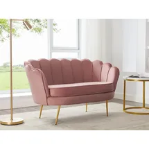 Pascal Morabito Muschelsofa 2-Sitzer - Rosa - dandelion