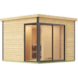 Weka Design-Saunahaus 412 inkl. 9 kW Ofen + int. Steuerung