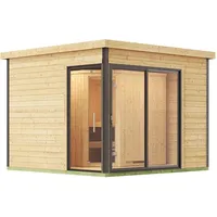 Weka Design-Saunahaus 412 inkl. 9 kW Ofen + int. Steuerung