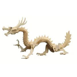 Peter Bausch GmbH & Co. KG PEBARO 857/6 - Holzbausatz Chinesischer Drache, 148 Teile, Holzkonstruktion zum Zusammenstecken