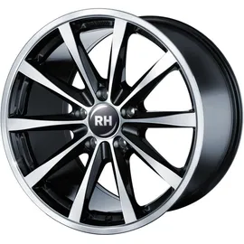 RH ALURAD GT 10,0 x 19 5 x 120 ET45 Schwarz Poliert