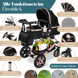 Kesser Loops 3 in 1 schwarz/roségold