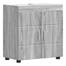 vidaXL Badezimmerschrank-set Tulum Graues Sonoma 60 X 34 X 63 Cm Vidaxl