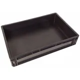 WeTec Lagerbehälter mit Unterfassgriff, ESD, 600 x 400 x 120 mm