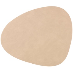 LINDDNA Tischset Nupo L Curve Leder Beige Sand (Large)