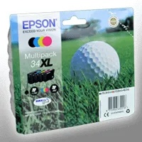 4 Epson Tinten C13T34764010 Multipack 34XL 4-farbig 4 Epson Tinten C13T34764010 Multipack 34XL 4-farbig