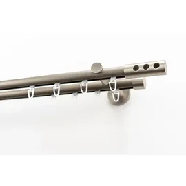 GARESA Gardinenstange GARESA "EASY", gold (aluminiumfarben, nickelfarben), B:67cm L:260cm Ø:20mm, Aluminium, Gardinenstangen