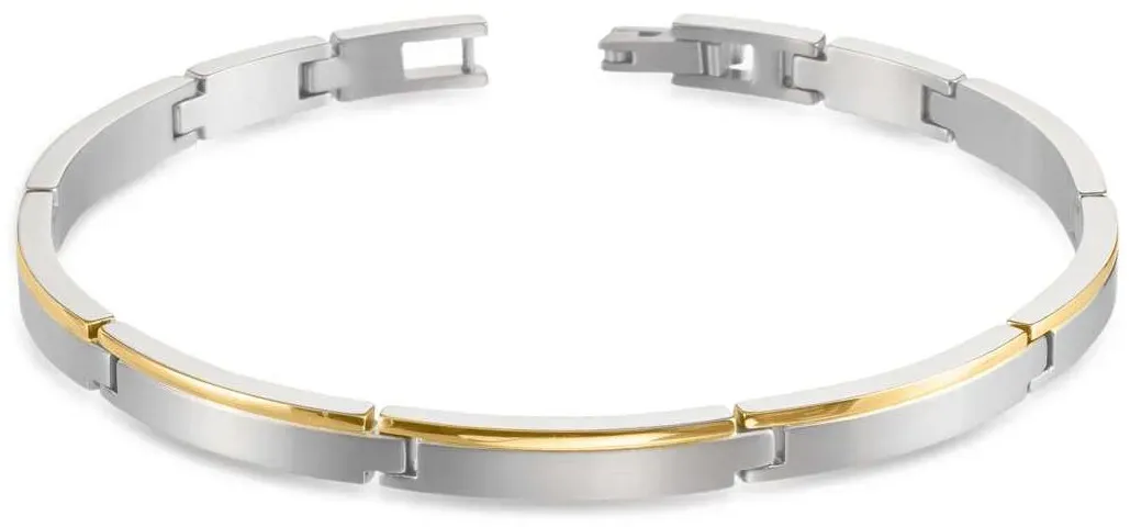 Boccia Damen Armband 03025-02 Titan bicolor goldplattiert