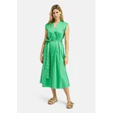 Milano Italy Sommerkleid Unifarben Grün 40