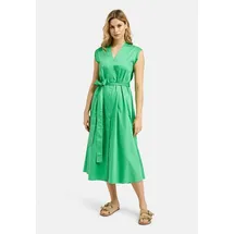 Milano Italy Sommerkleid Unifarben Grün 40