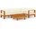 vidaXL Modell 1 Garten-Lounge-Set mit Creme Auflagen weiß