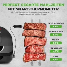 NutriChef Elektrogrill 6L schwarz