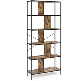 Vicco Fyrk Bücherregal 80 x 30 x 180 cm Schwarz
