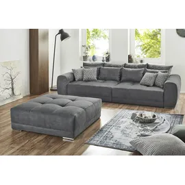 Jockenhöfer Hocker Moldau XXL Mikrofaser 120 x 39 x 120 cm Grau