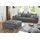 Jockenhöfer Hocker Moldau XXL Mikrofaser 120 x 39 x 120 cm Grau