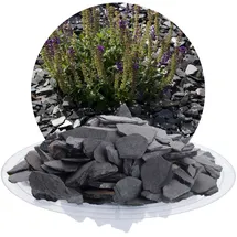 Schicker Mineral Schiefer Ziersplitt 20-40 mm 25 kg Schwarz