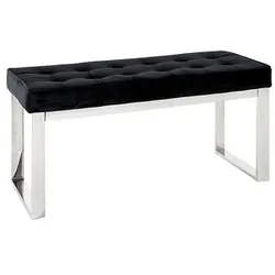 HAKU Möbel Sitzbank 18581 schwarz Stoff 100,0 cm