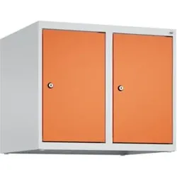 C+P Aufsatzschrank, 7035/2004 500x600x500mm Verschluss Zylinderschloss 2 Abteile