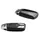 Audi 8W0071208BY9T Schlüsselblende Cover, mit Ringe Logo, nur für Schlüssel 4M0959754 8W0959754 8S0959754 *mit* Chromspange (mythosschwarz)
