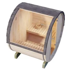 FinnTherm Fass-Sauna Mini XS inkl. 6 kW Ofen + int. Steuerung