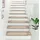 [en.casa] Stufenmatte 15er Set Halbrund 65 x 24 cm Treppenmatte Treppenschoner Treppenschutz Selbstklebend Beige