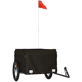 vidaXL Fahrradanhänger schwarz 45 kg