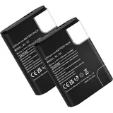 FLSTOR BL-5C Akku Wiederaufladbare Akku kompatibel mit DIGITRADIO 1 und 2, TECHNIRADIO 6 und RDR, TV-Fernbedienung, GPS usw., Ersatzakku für Nokia Telefon 1100/2000/6000, Li-ion,1580mAh, 3.7V, 2 Stück