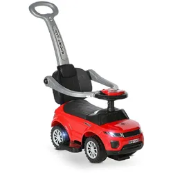 Lorelli Rutscher 3 in 1 Kinderauto Off Road Schiebegriff Musik Rückenlehne rot