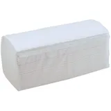 Hygiene Vos Papierhandtücher Zellstoff Hochweiß, 3200 Blatt, 2-lagig, V-Falz ZickZack 25 x 23 cm,