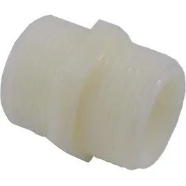 KLASEBO® Schlauchverbinder Kunststoff Doppelnippel 3/4"