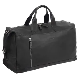 Alassio Weekender Reisetasche Leder 50 cm schwarz