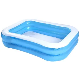 northix Aufblasbarer Gartenpool 245 x 150 x 43 cm blau/weiß