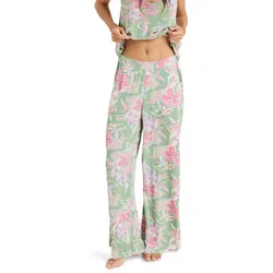 Outdoorhose ROXY "Hibiscus Island", Damen, Gr. XL, basil kartofeel apparel, 100% Viskose, Hosen