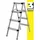 Craftfull Trittleiter CF-131A 2 x 4 Stufen