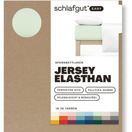 SCHLAFGUT Easy Jersey 180 x 200 - 200 x 220 cm green light