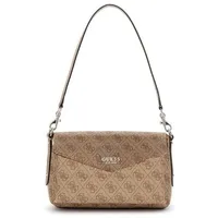 GUESS Handtasche Brenton Flap Logo Umhängetaschen Braun Damen