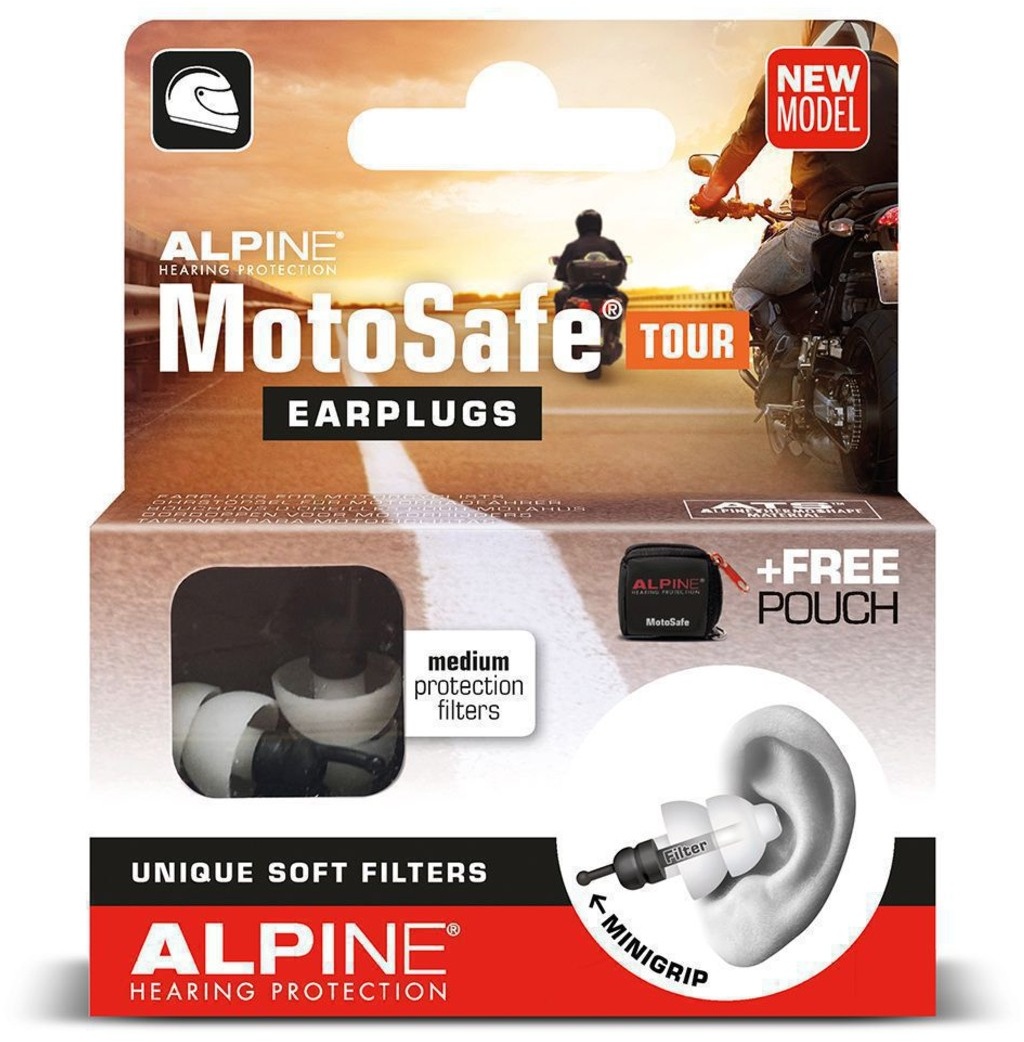 Motosafe Tour Ohrstöpsel Gehörschutz für Motorradfahrer