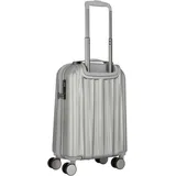 polestream Moonrock 4-Rollen Cabin 55 cm / 34 l silber/gebürstet