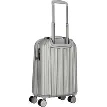 polestream Moonrock 4-Rollen Cabin 55 cm / 34 l silber/gebürstet