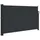 vidaXL Seitenmarkise Ausziehbar 120 x 300 cm Schwarz Polyester